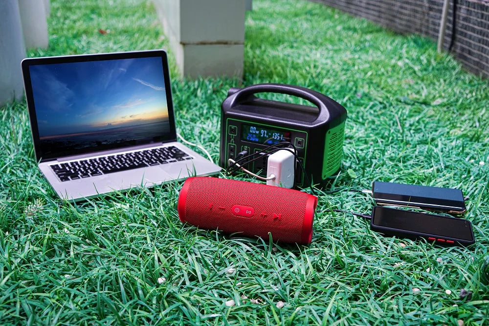 Consumer Electronics 10000mAh Solar Power Bank Station MPPT 100W Portable Ac Power Station 120V Ac Output for Laptop Tablet-2