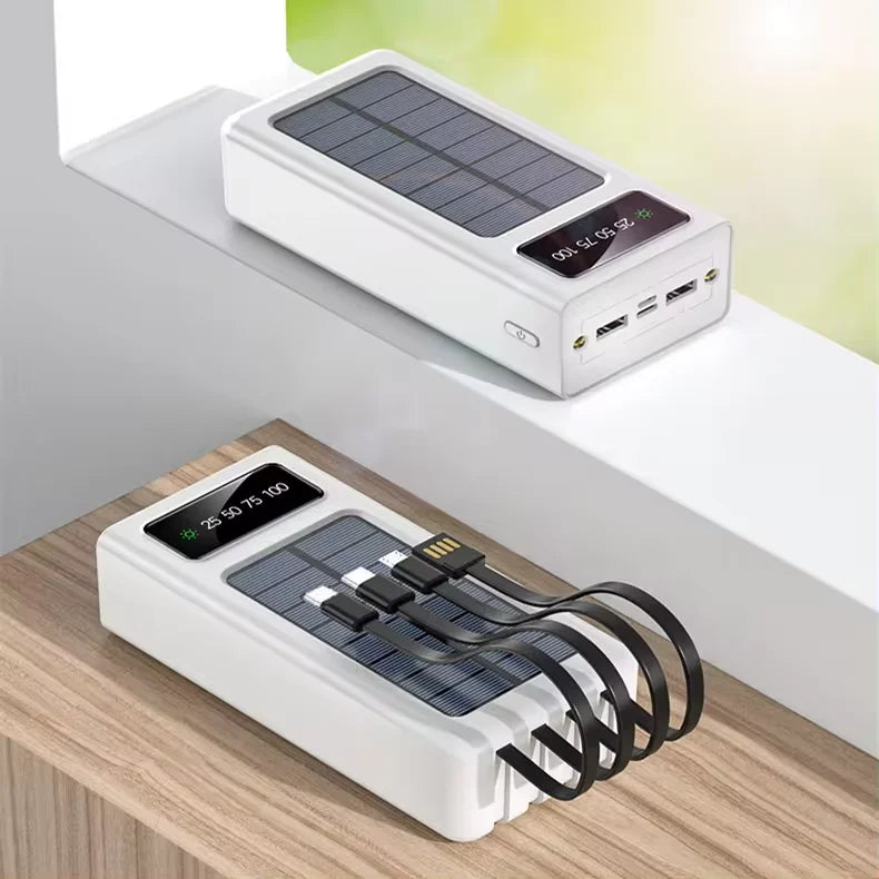 Wholesale Charger Travel Powerbank Led Solar Power Bank Portable 30000mah Power Bank Solar-6