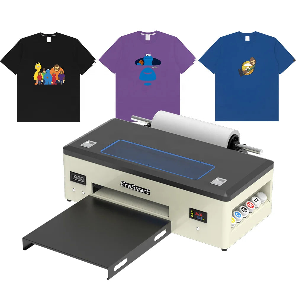 L1800 1390 Cloth PET Film Garment White Ink Inkjet T Shirt A3 DTF Printing Machine Roll Textile Digital DTF Printer-0