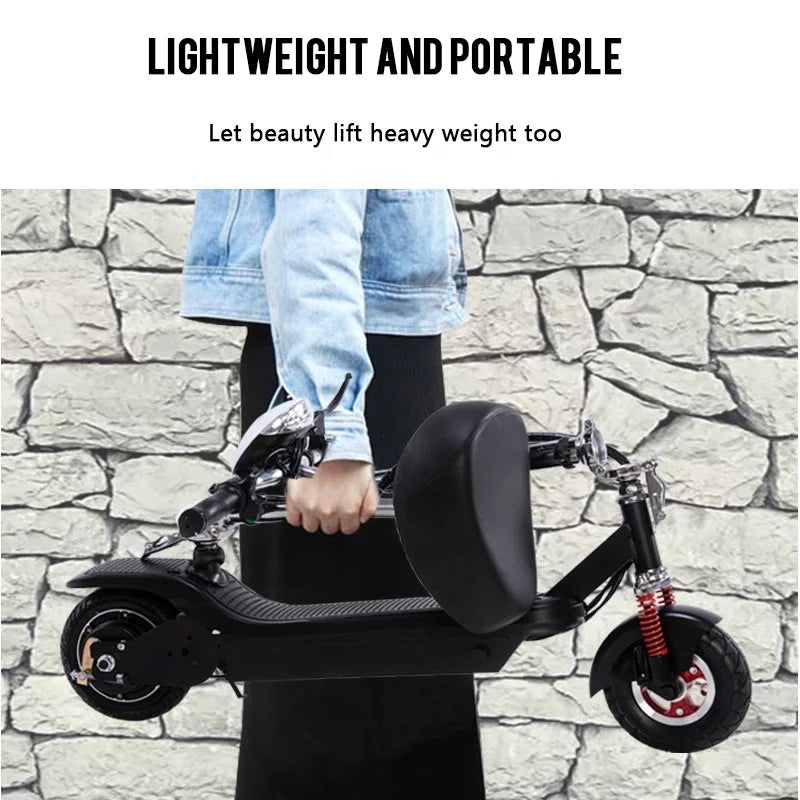 Electric Two-wheel Scooter for Adults & Kids Foldable 36V 250-300W with 20-25km Range-3