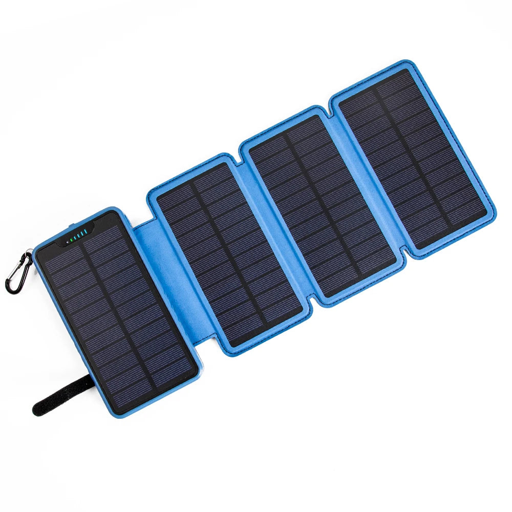 New Product Ideas 2025 Electronics Portable Foldable Solar Panel Large Capacity 20000mAh Wireless Charging Solar Power Bank-7