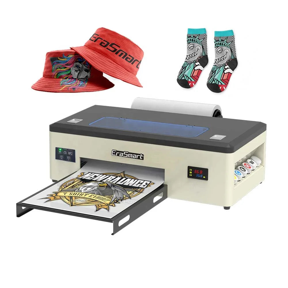 L1800 1390 Cloth PET Film Garment White Ink Inkjet T Shirt A3 DTF Printing Machine Roll Textile Digital DTF Printer-1