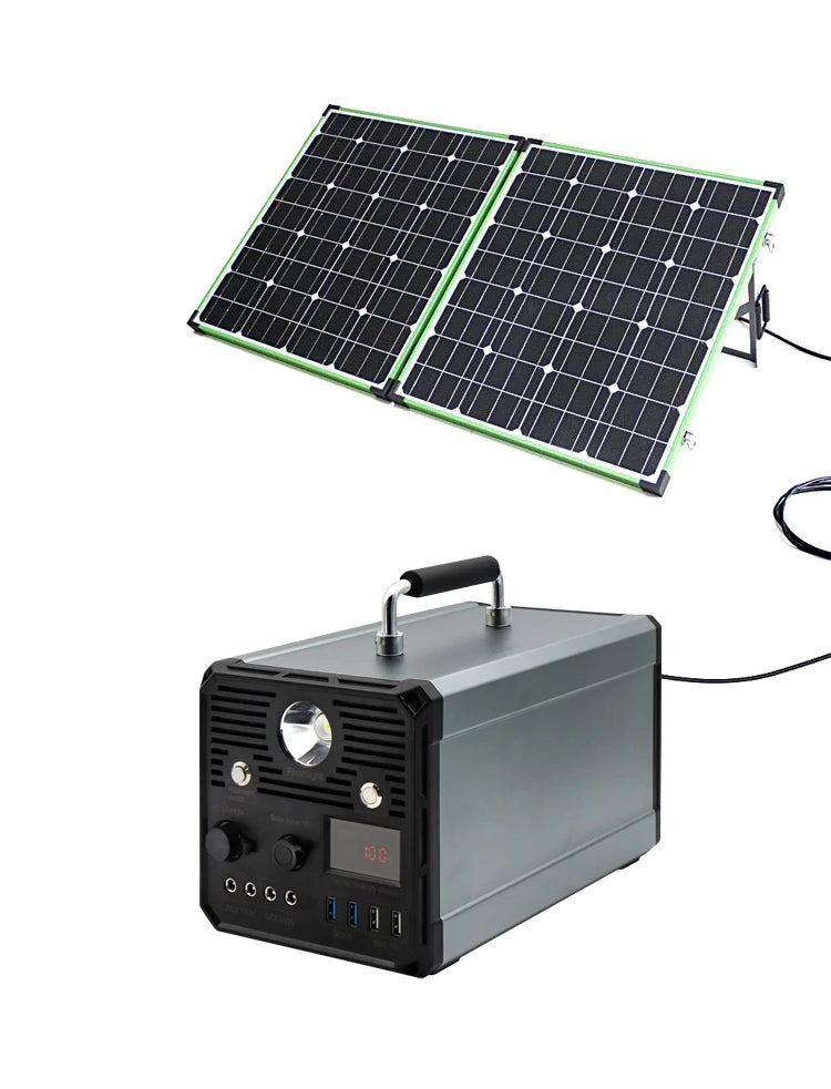 Solar Generator 3.7v120000mah Outdoor Camping Lithium 110v 1000w220 Volt Power Bank Portable Power Station-5