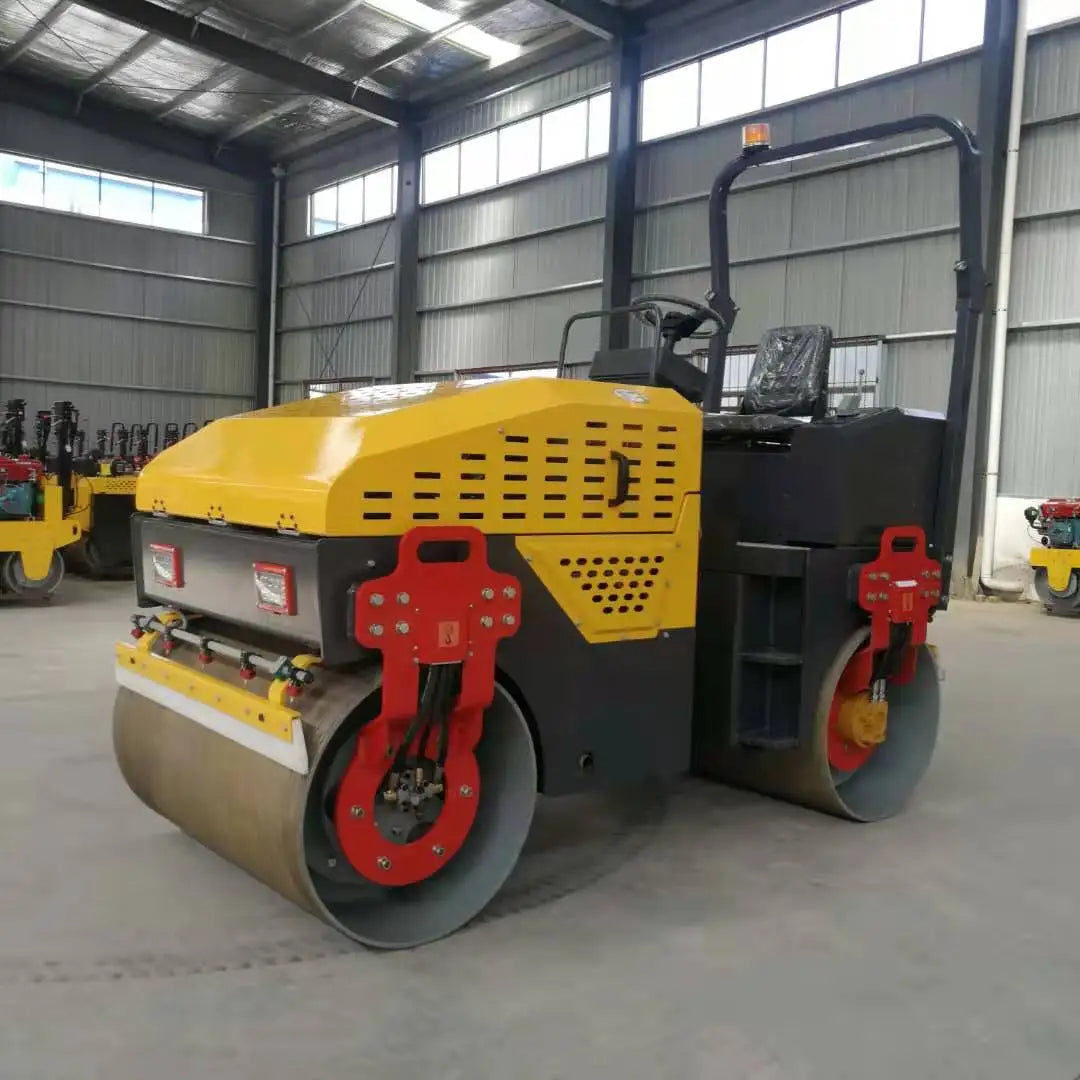 Hot Sale AOWEI AWT-1000 High Quality Full Hydraulic Yuchai Engine Vibratory Double Drum Road Roller Compactor High Efficiency-5