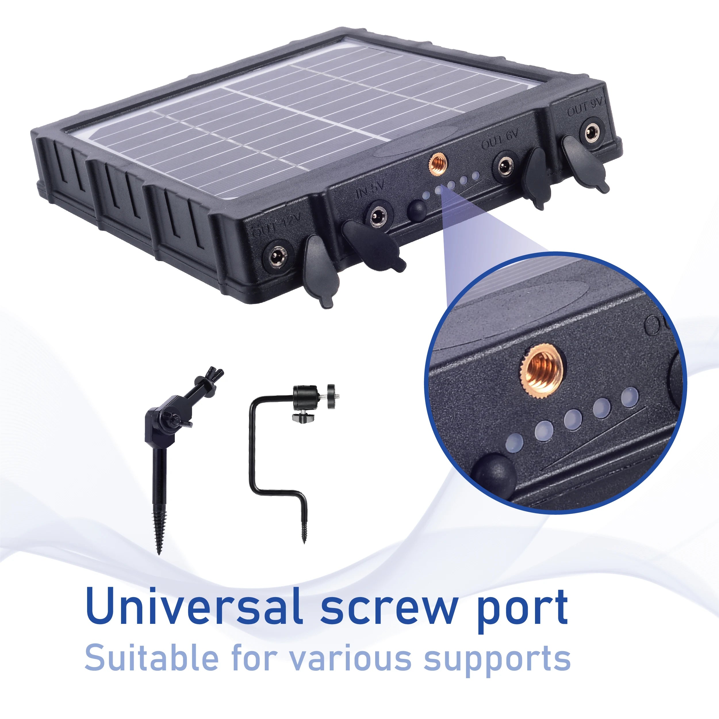 High Efficiency Portable Accessories 8000mAh Solar Panel Charger Outdoor Hunting Trail Game Solar Panel for Trail Camera-5