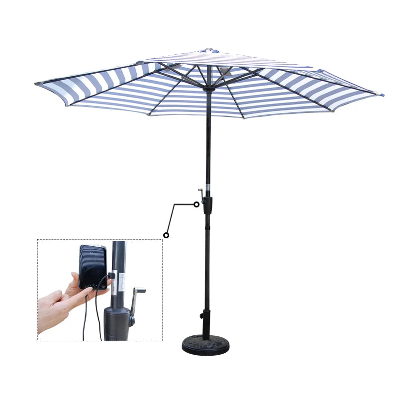 Good User Reputation for Waterproof Sun Garden Parasol Beach Solar Energy USB Charger Umbrella Solar Panel-0