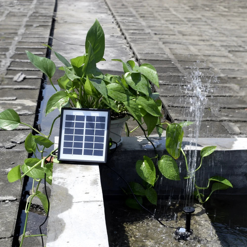 Dropshipping Solar Power Water Pump Garden Fountain Pool Watering Pond Pump Pool Aquarium Fish Tank with Separate Solar Panel-5