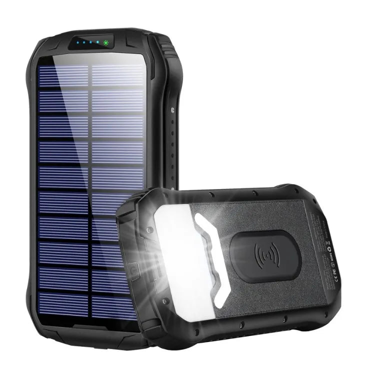 New IP65 Waterproof Power Bank 20000mAh Wireless Dual USB Solar Power Bank-7