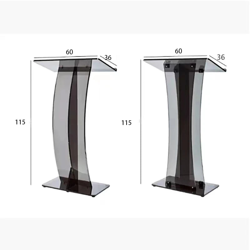 Factory Price ModernDesign Other Commercial Furniture Church Transparent Acrylic Podium Pulpit Lectern-3