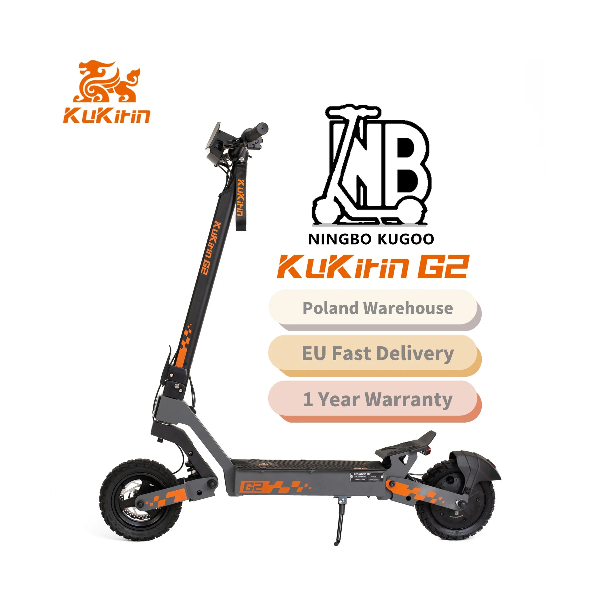 PL STOCK 2025 New Version Original KuKirin G2 55KM Range Powerful Self-balancing Electric Scooter for Adult-0