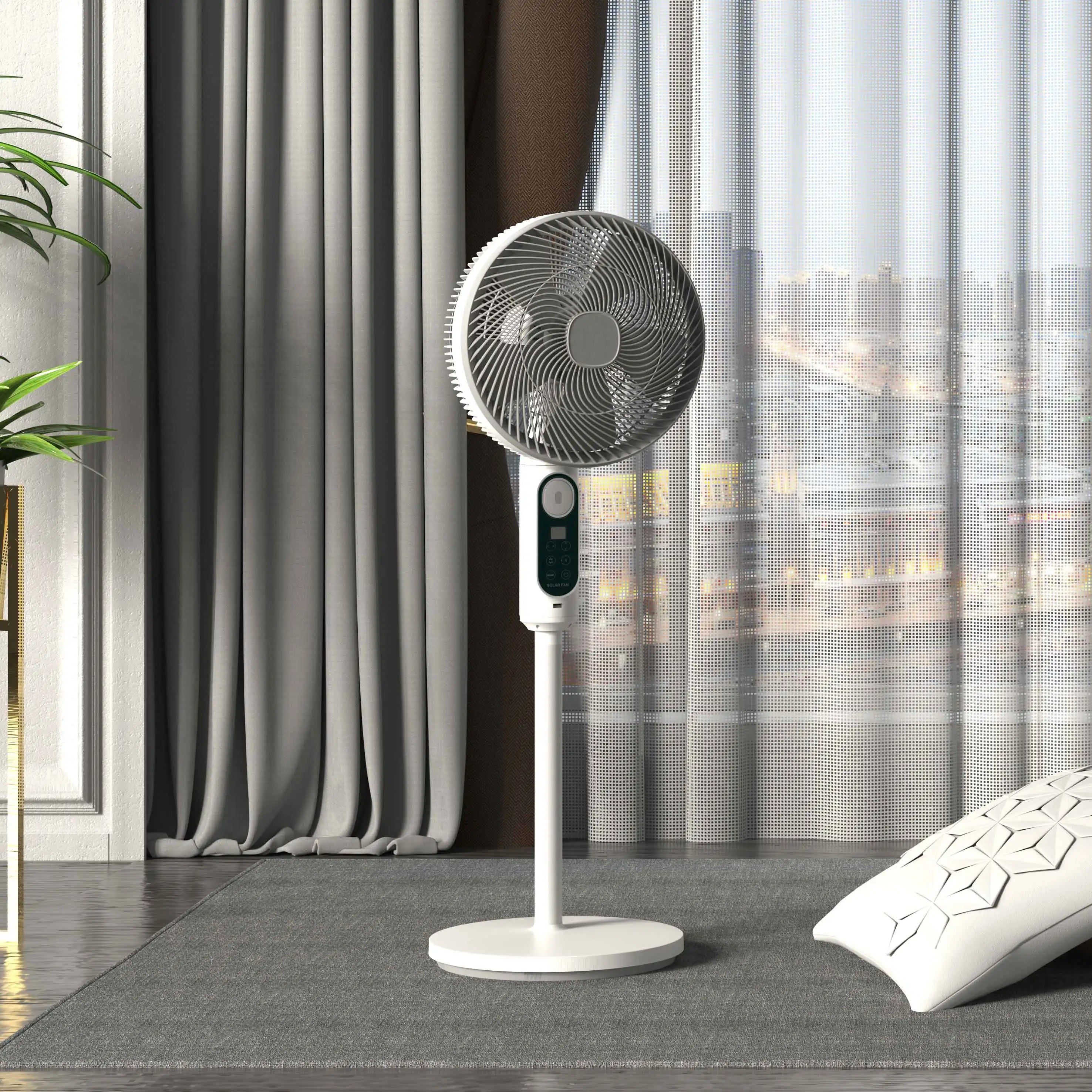 Power Dream Battery Chargeable Solar Powered Table Fan for Home with Solar Panel Included-4