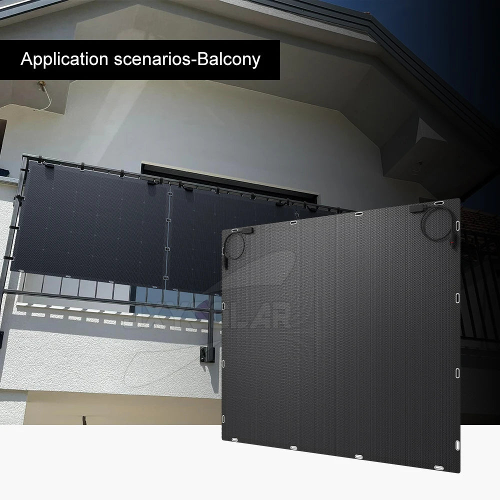 115 Watt 17 Volt HPBC Back Contact Solar Cells 25.8% High Efficiency Flexible Solar Panel No Busbar  Any Shape Can Be Customized-4