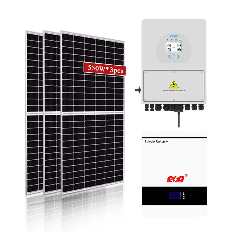ESG Solar Energy System Home Hybrid Solar Power Systems 1KW 5KW 10KW 20KW Off Grid Solar Panel 5 kw Solar System-3
