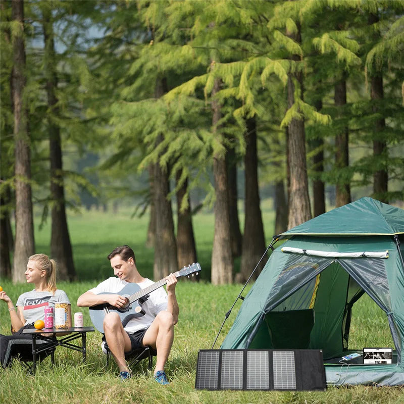 Portable Foldable Solar Panel 21W 28W 60W 100W Sun Power Charger Waterproof Solar PV Photovoltaic Cleaner System-5