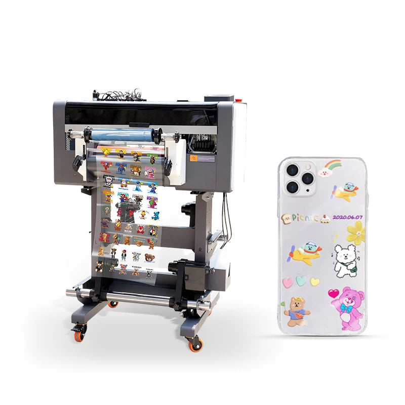 Rainbow A3 Printer DTF UV New Model UV DTF Printing Machine with Laminator 2 in 1 UV Flatbed Printer-3