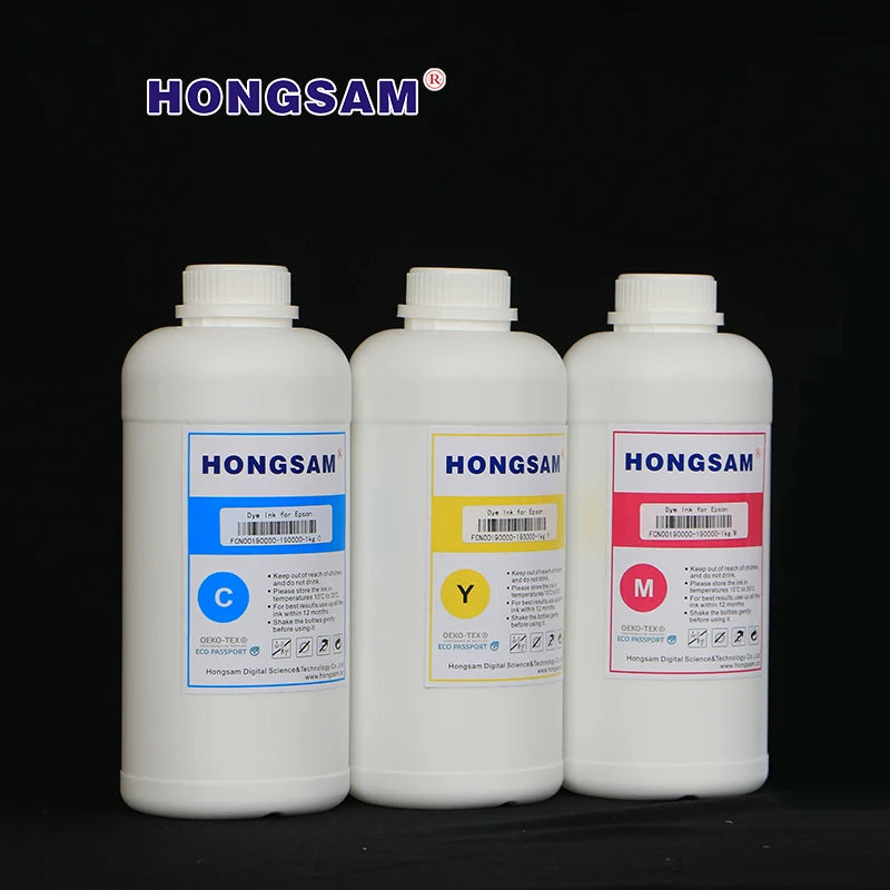 HONGSAM Water Based 1 Liter High Light Fastness Dye Ink  for CANON Pro 2000 4000 Large Format Printers-3