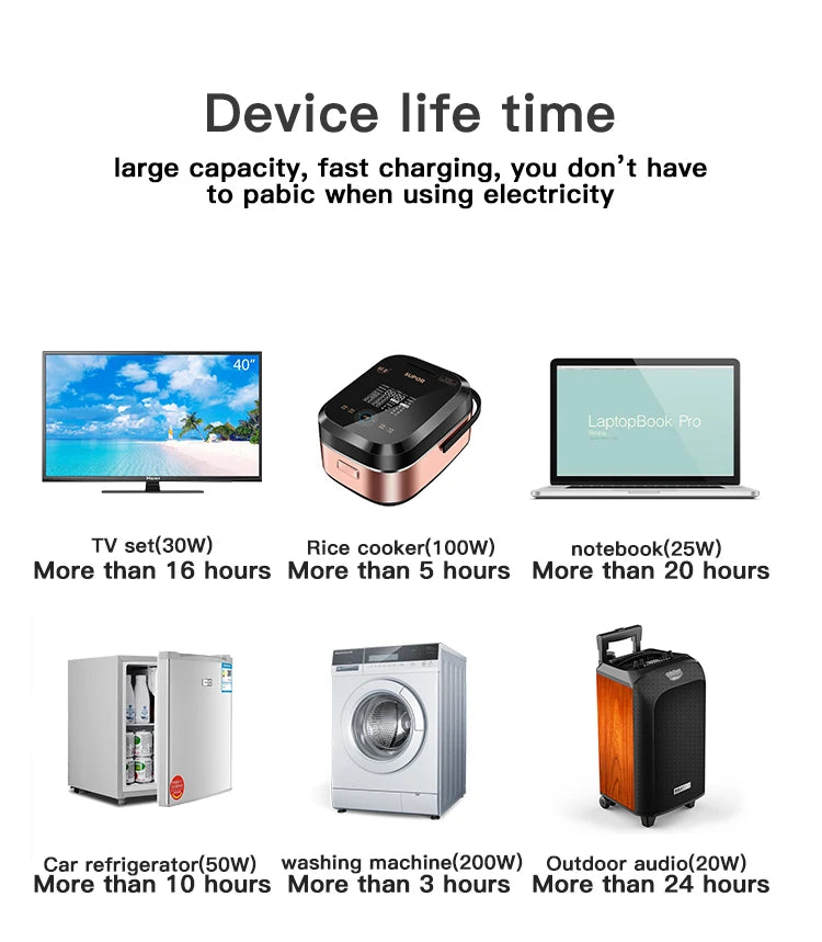 Multifunction 1000w 12v Portable Solar Generator Charging Mobile Power Supply Portable Power Station-2