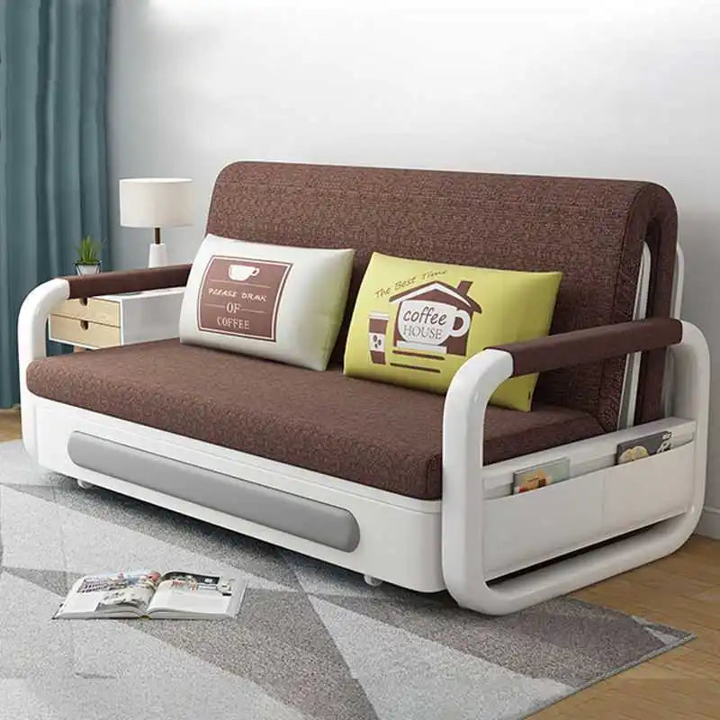 Factory New Design Small MOQ Folding Modern Luxury Sofa Wall Bed Living Room Sofas Sofa Cum Bed with Storage-7