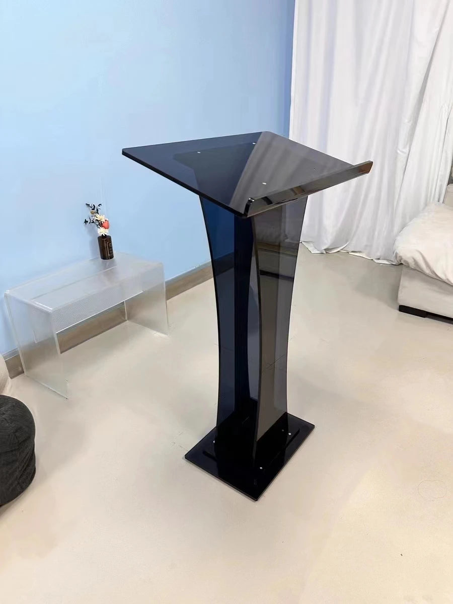 Factory Price ModernDesign Other Commercial Furniture Church Transparent Acrylic Podium Pulpit Lectern-2
