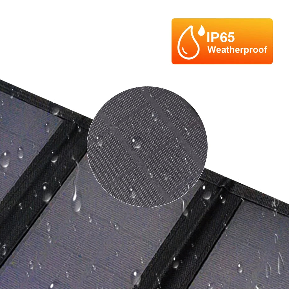 Outdoor Sunpower Foldable Solar Panel Cells 5V USB Portable Solar Charger Battery for Mobile Phone Traveling Camping Hiking-5