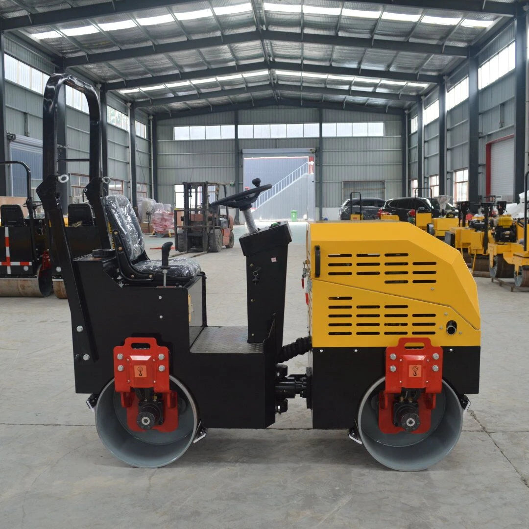 Hot Sale AOWEI AWT-1000 High Quality Full Hydraulic Yuchai Engine Vibratory Double Drum Road Roller Compactor High Efficiency-4