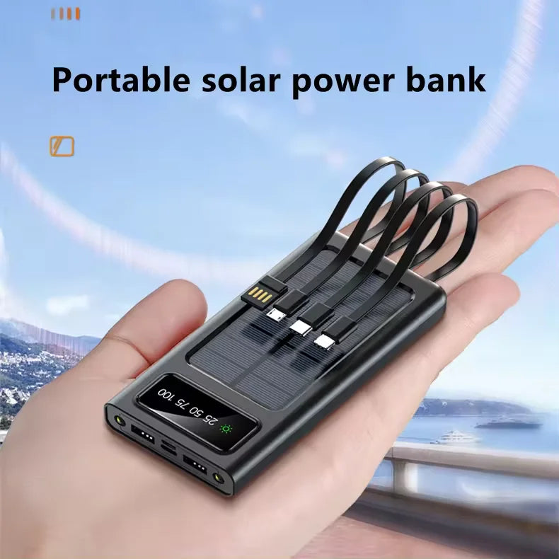 Wholesale Dual Usb Li-polymer Solar Mobile Charger Power Bank Portable Solar Power Bank 10000mah-3