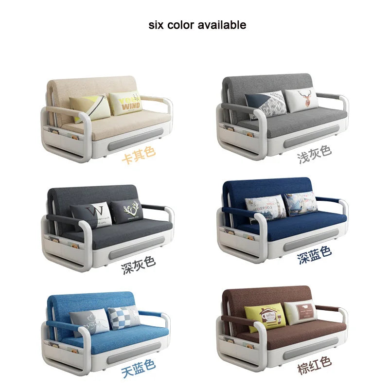 Factory New Design Small MOQ Folding Modern Luxury Sofa Wall Bed Living Room Sofas Sofa Cum Bed with Storage-5