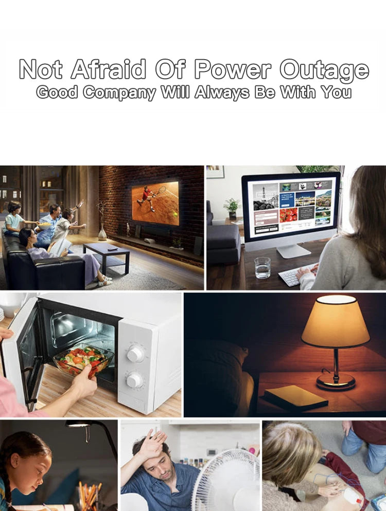 Solar Generator 3.7v120000mah Outdoor Camping Lithium 110v 1000w220 Volt Power Bank Portable Power Station-4