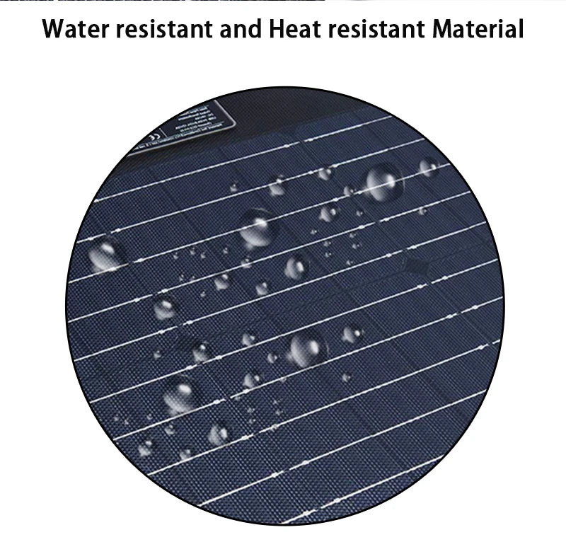 Waterproof Camping Dual USB 5V 15V DC Ports 30W Monocrystalline Portable Solar Panel Foldable-3