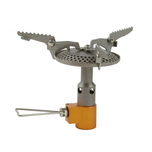 Mini Titanium Camping Stove Silver-0