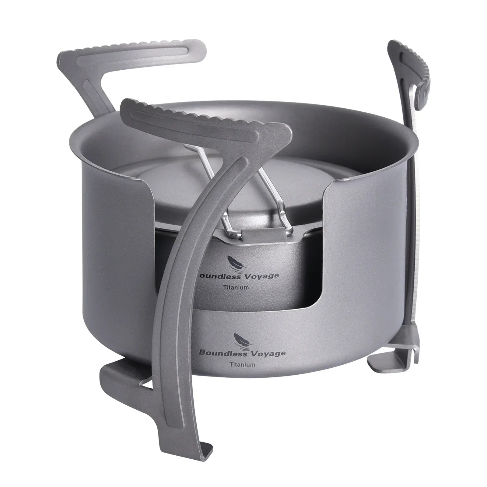 Titanium Multi-Fuel Camping Stove Grey-0