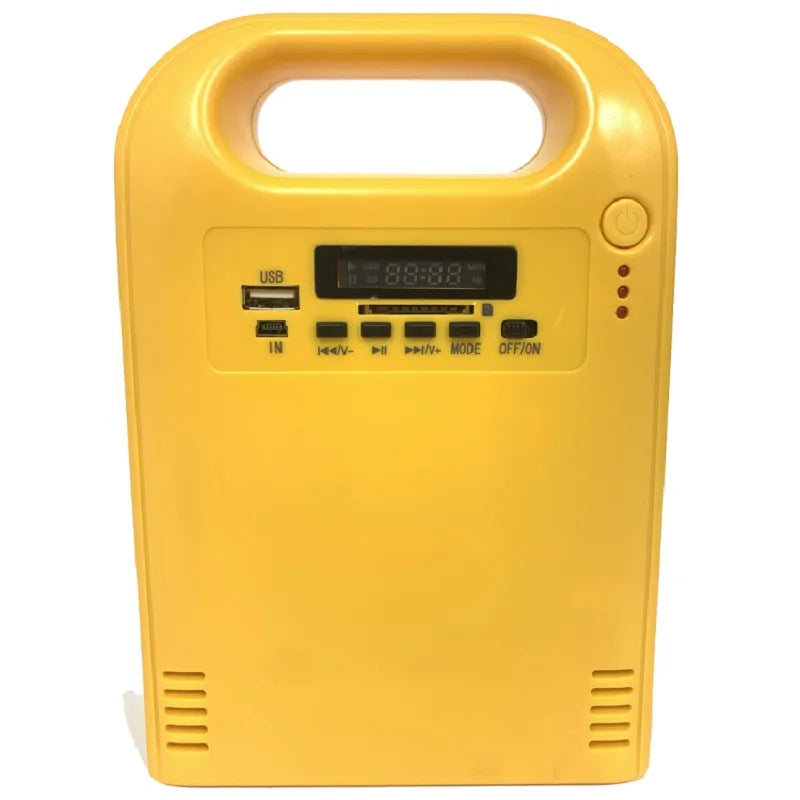 Portable Solar Panel Kit Solar Charging System Solar Lighting System Green Technology Lithium Ion PWM 1W LED Bulb * 2 Pcs 6.4V-1