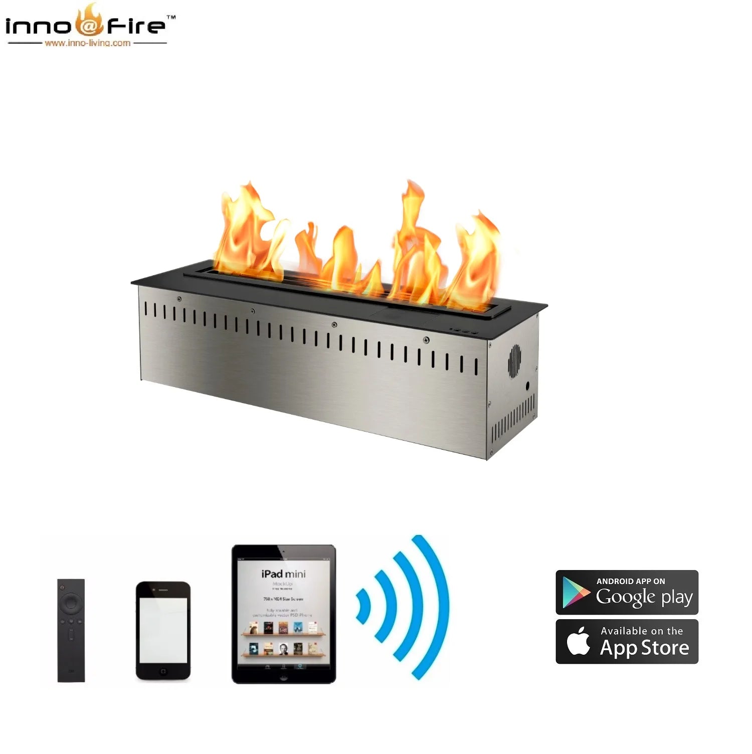 Hot Sale 72 Inches Smart Fire Place Bioethanol Fireplaces-7