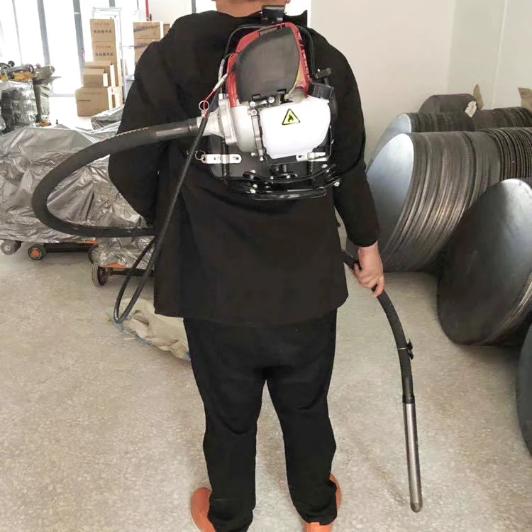 Power Petrol Backpack Portable Concrete Vibrator with Gasoline Engine-5