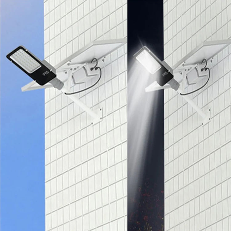 IP65 Rated Outdoor Engineering Street Lamps LED Light Optical Inductor Remote Control Separate Solar Panel for Rural Areas-1