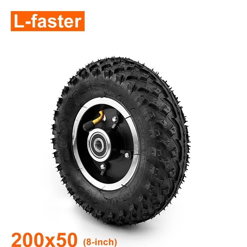 8 Inch Inflated Wheel 200x50 Pneumatic Off-road Tire for Electric Mountain Skateboard Scooter Bike-1