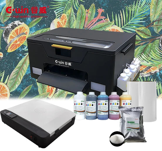 Gwin X300 Mini A3 13inch DTF Printer with Easy-to-Operate White Ink Circulation System Clothes Cloth CMYKW Ink 1-Year Warranty-0