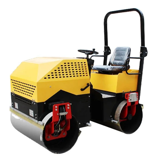 Hot Sale AOWEI AWT-1000 High Quality Full Hydraulic Yuchai Engine Vibratory Double Drum Road Roller Compactor High Efficiency-0