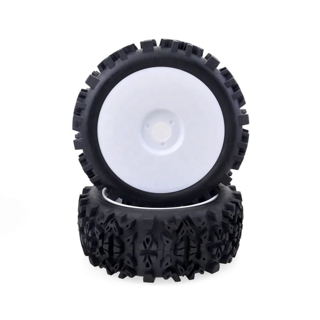 4PCS 1/8 RC Off-Road Tyre 120MM 112MM Buggy Car Tires Wheels 17Mm Hub Hex Wheel Rim for 1/8 RC Car Redcat Team HSP-2