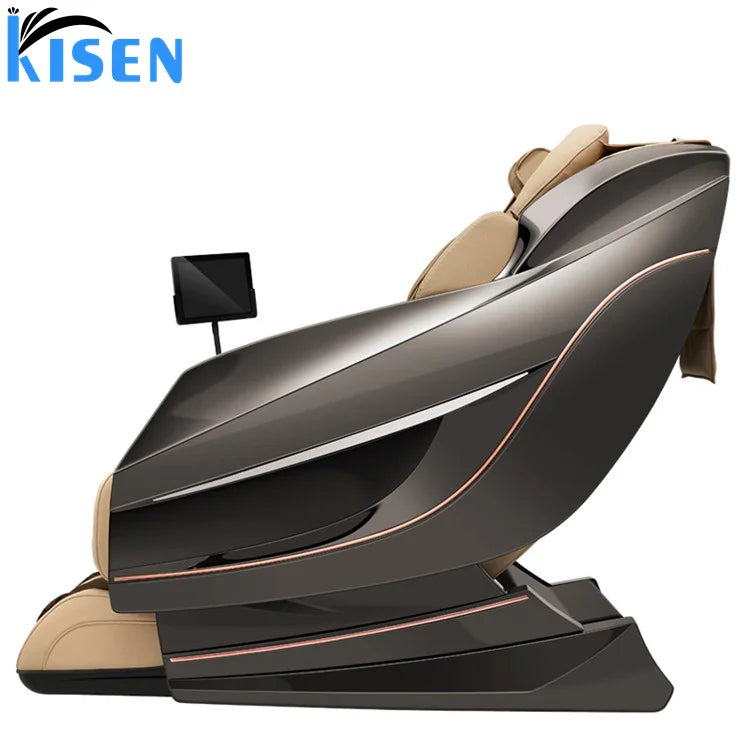Kisen Latest Design  Modern Style Voice Remote Control Top End High Quality Full Body Massage Chair-4