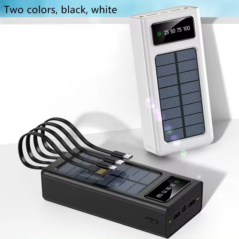Wholesale Charger Travel Powerbank Led Solar Power Bank Portable 30000mah Power Bank Solar-5