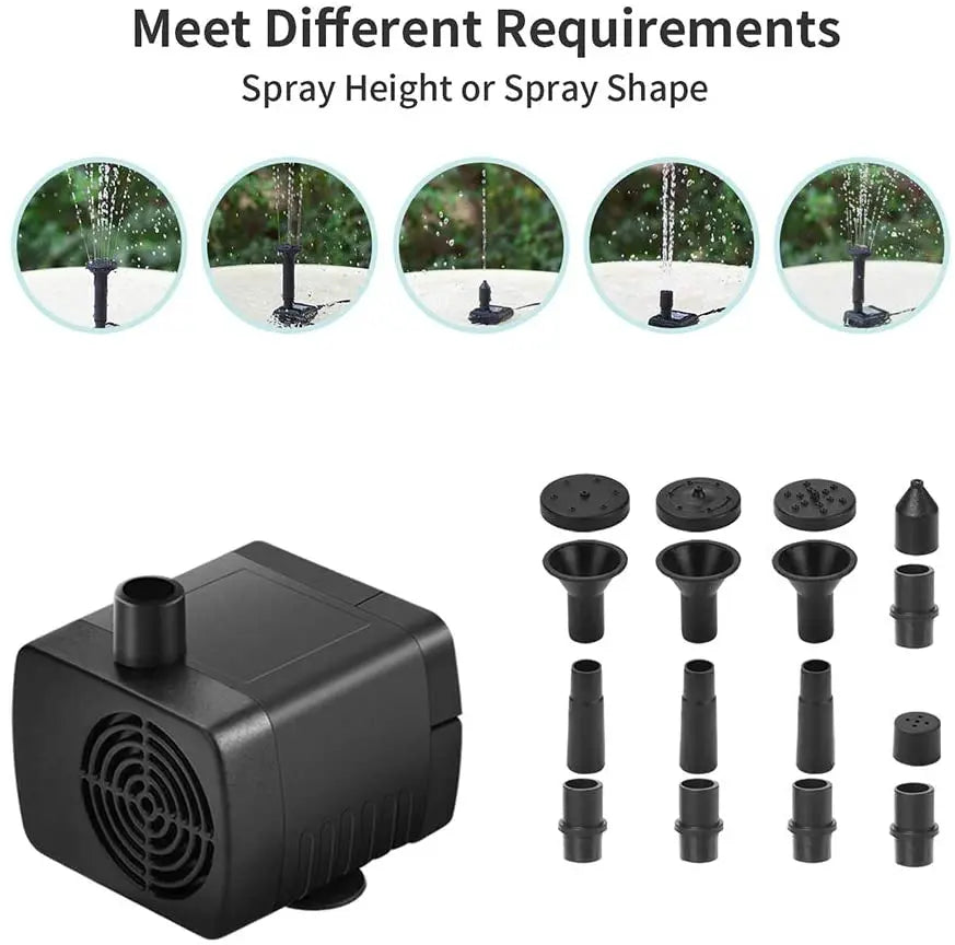 Dropshipping Solar Power Water Pump Garden Fountain Pool Watering Pond Pump Pool Aquarium Fish Tank with Separate Solar Panel-1