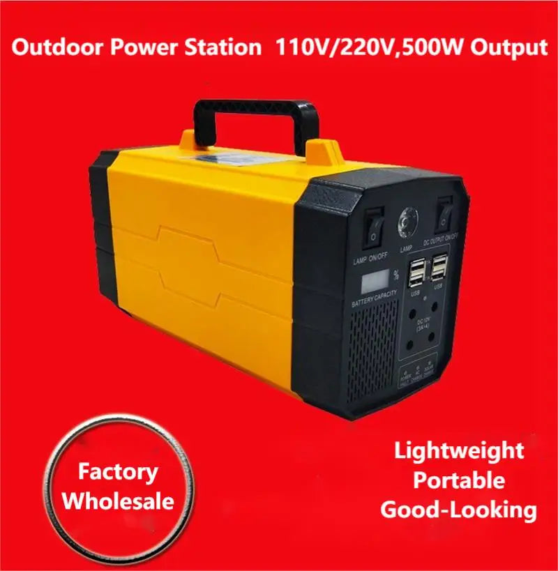 Outdoor Portable Solar Power Station Outdoor Energy Power Supply 220v 50hz 110v 60hz 288Wh 12V 26Ah 3.7V 75000mah-4