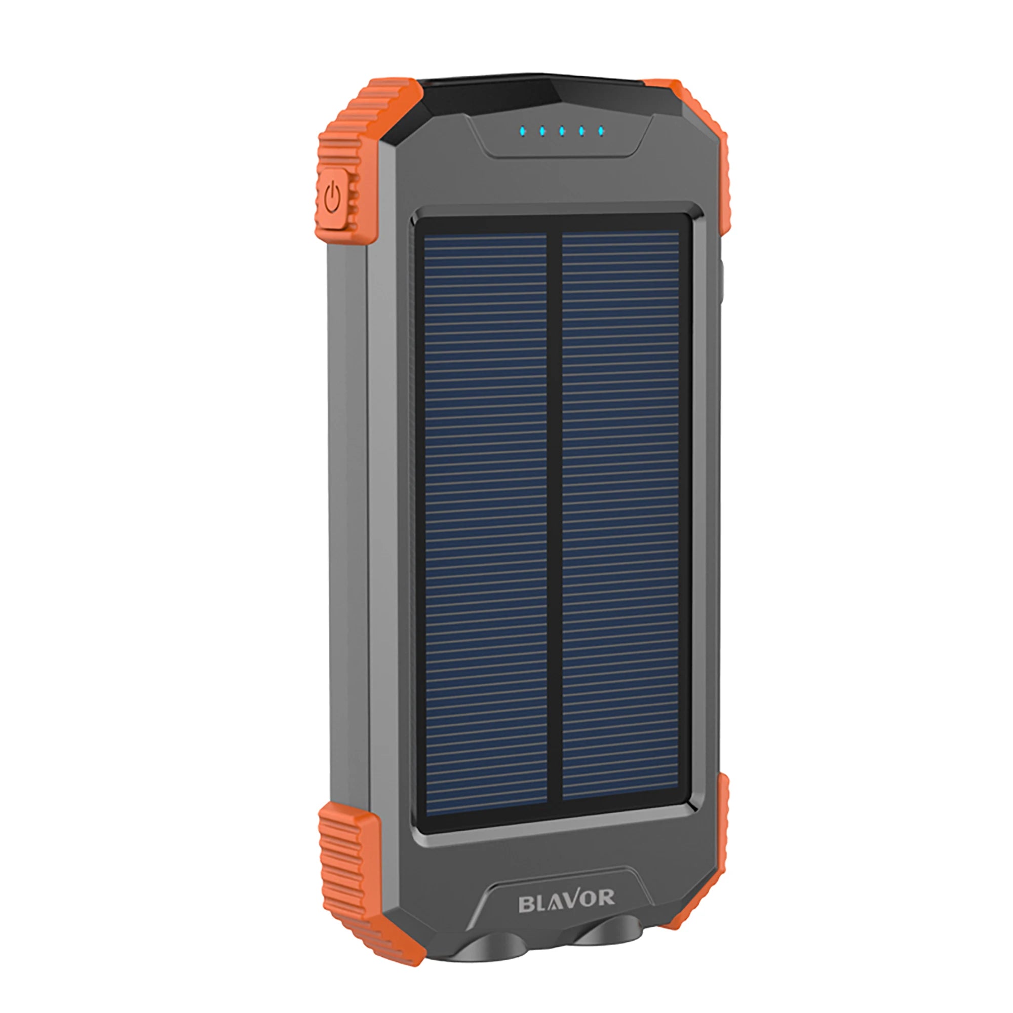 20000mAh Solar Power Bank with External Battery Pack Type C Input Port Dual Flashlight Compass Solar Panel Equipped Power Bank-5