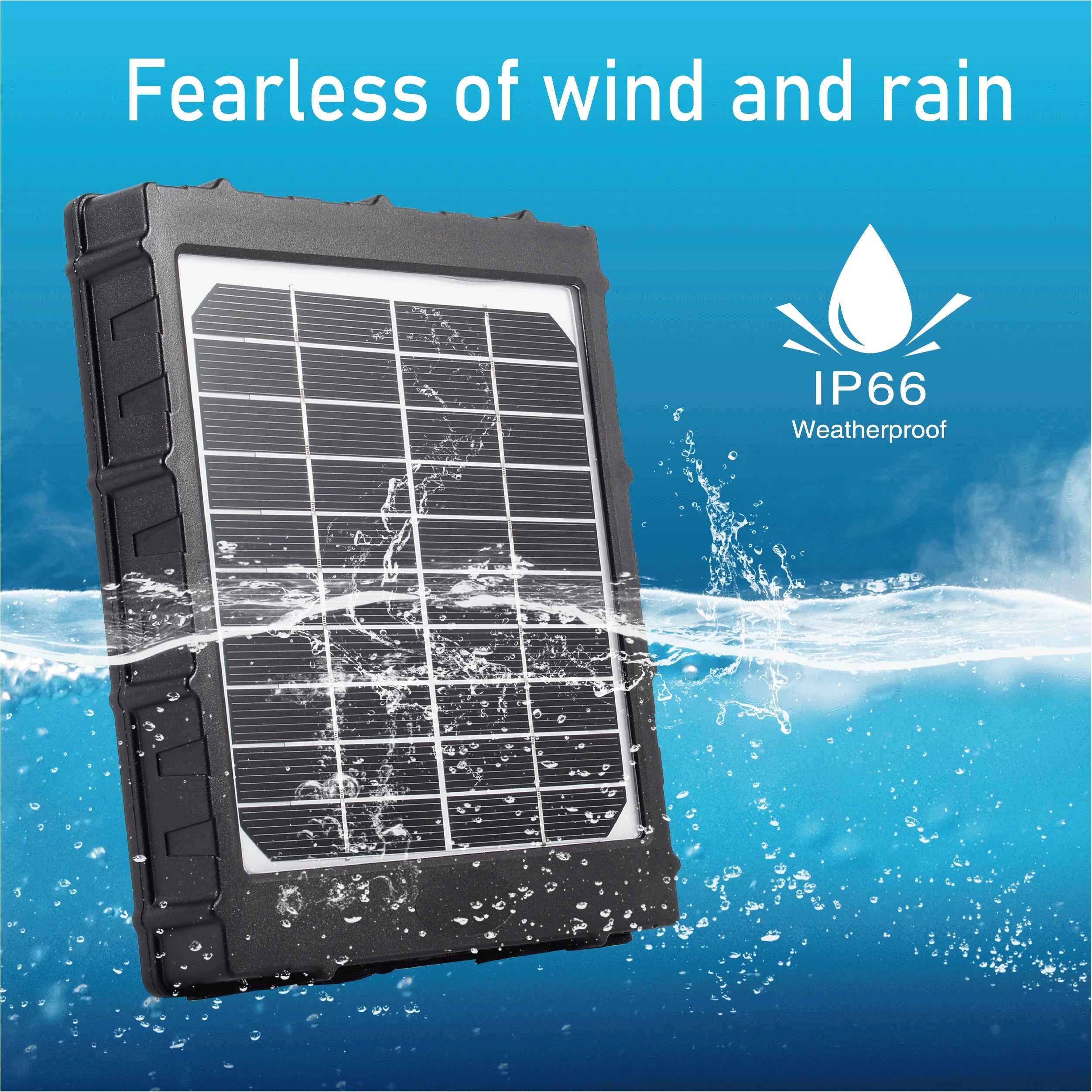 Compact 5V 6V 9V 12V Solar Panel with 8000mAh Lithium Battery for Outdoor Hunting Trail Camera-3