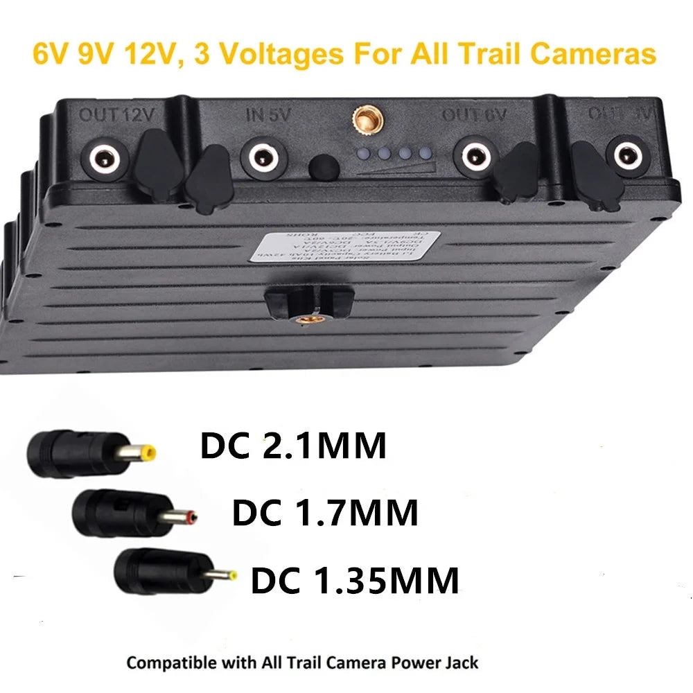 Balever Solar Panel Charger External Solar Power Panel for Wild Trail Cameras 8000mah Li Battery Pack-5