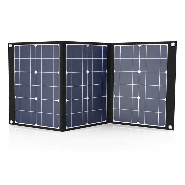 High Efficiency Mini Outdoor Portable Solar Panel 12v 18V  50w Foldable Solar Panels Flexible 60Watt 100watt for Camping Rving-0