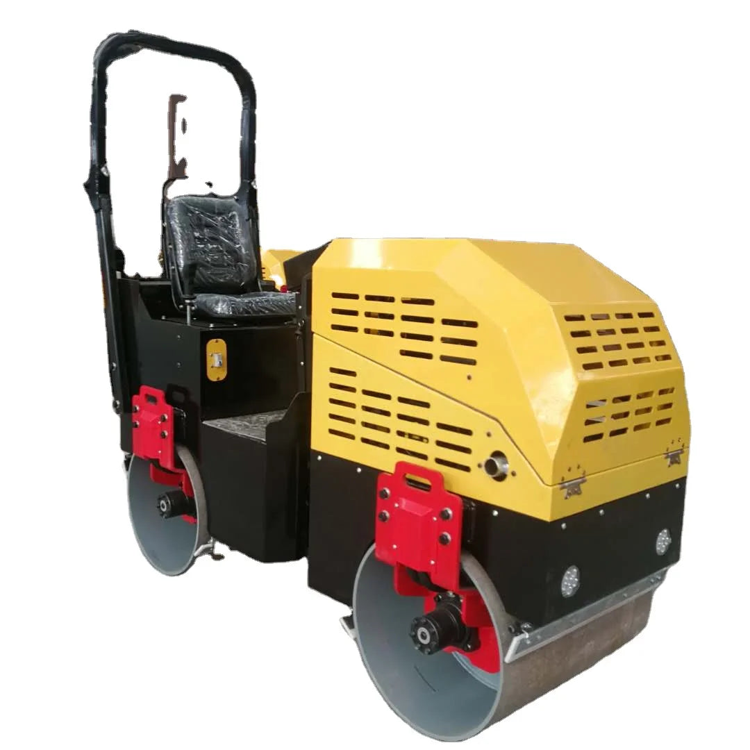 Hot Sale AOWEI AWT-1000 High Quality Full Hydraulic Yuchai Engine Vibratory Double Drum Road Roller Compactor High Efficiency-1