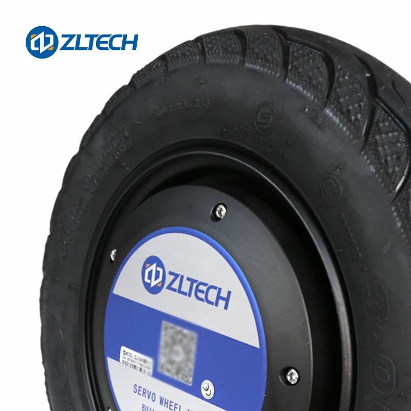 ZLTECH 14inch 48V 150RPM 800W 300kg IP65 Waterproof BLDC Wheel Hub Servo Motor with Rubber Pneumatic Tyre for Agricultural Robot-1