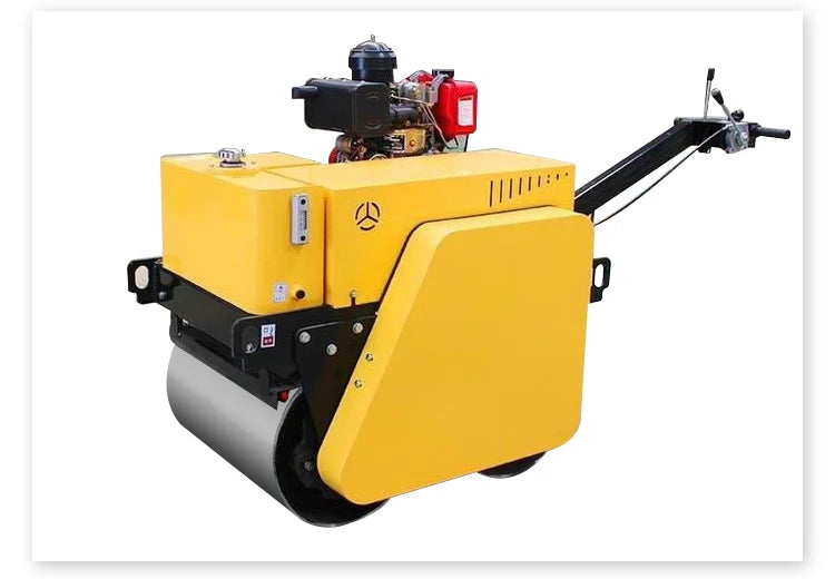 Small Size Ride on Diesel Double Drum 1 Ton Road Roller Machine Price-2